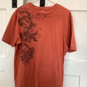 Cremieux brand short sleeve graphic tee in orange.